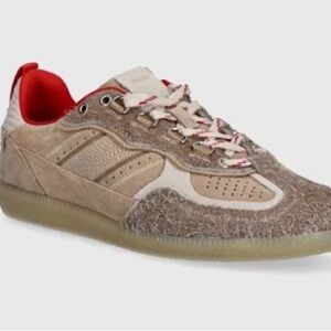 ALOHAS Tan and Red Women's Sneakers